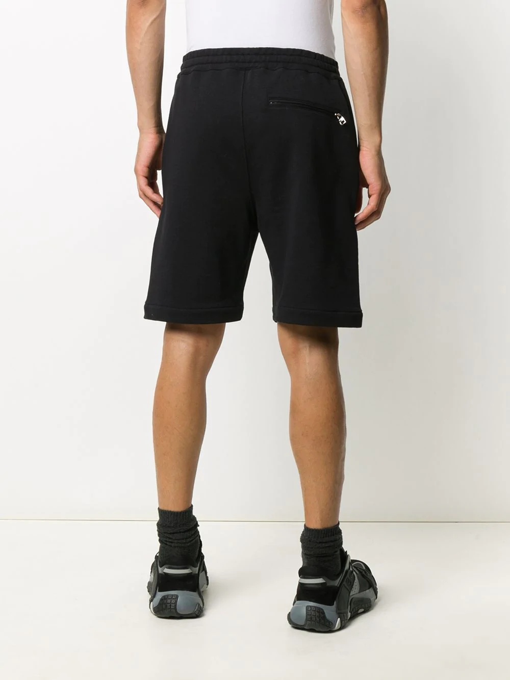 skull cotton track shorts - 4