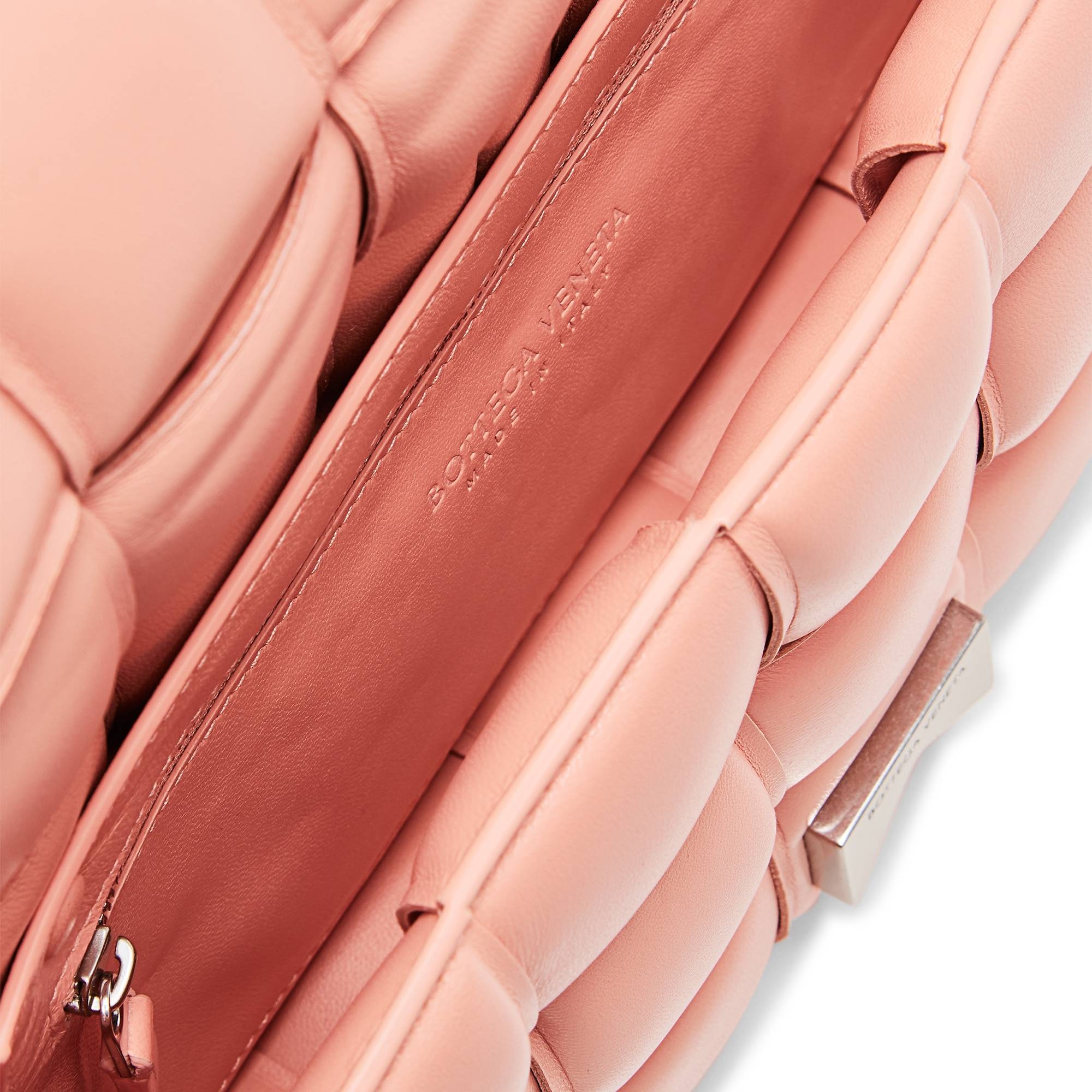 Bottega Veneta Padded Cassette Bag 'Peachy/Silver' - 3