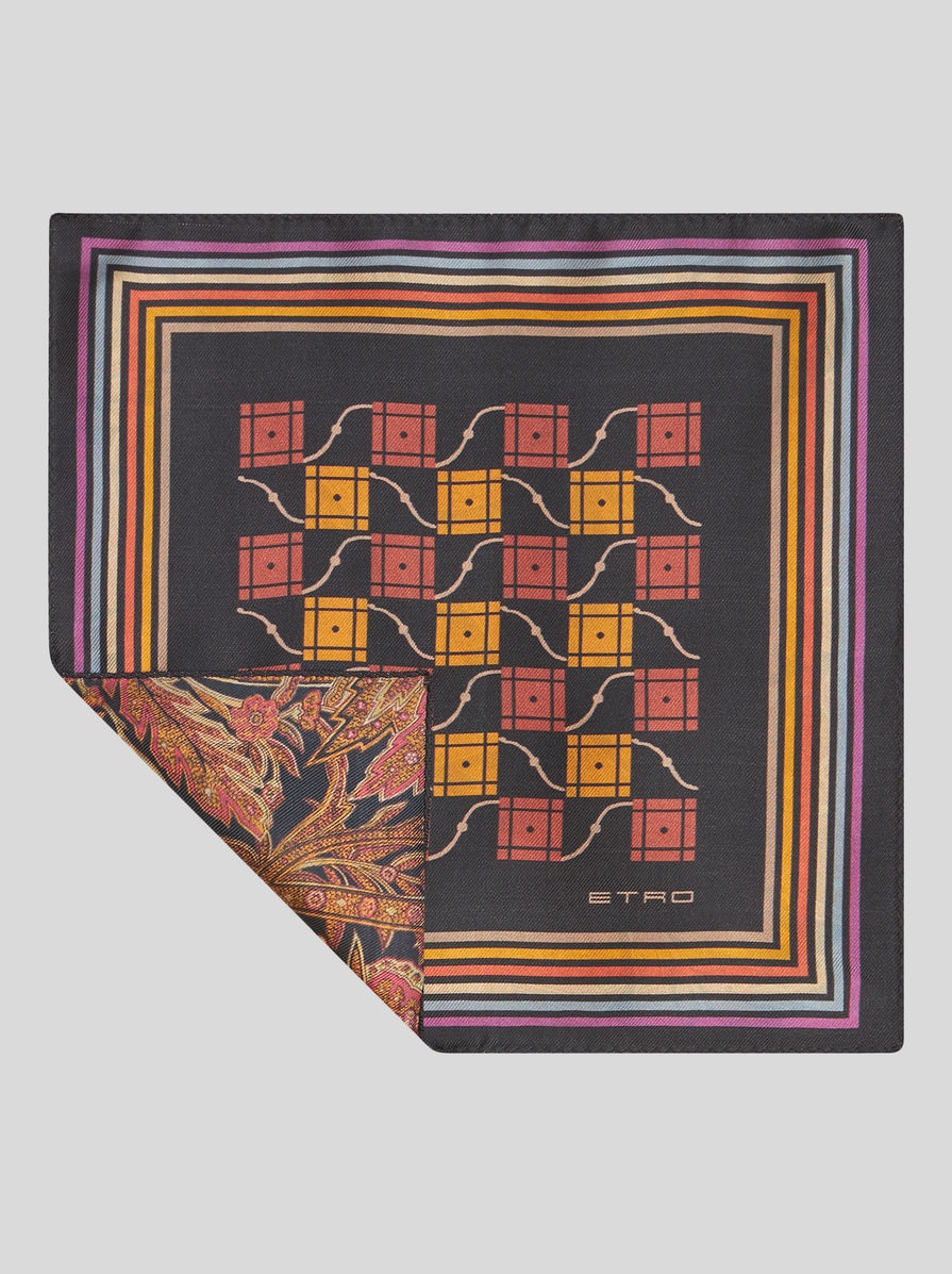 GEOMETRIC PATTERN POCKET SQUARE - 1