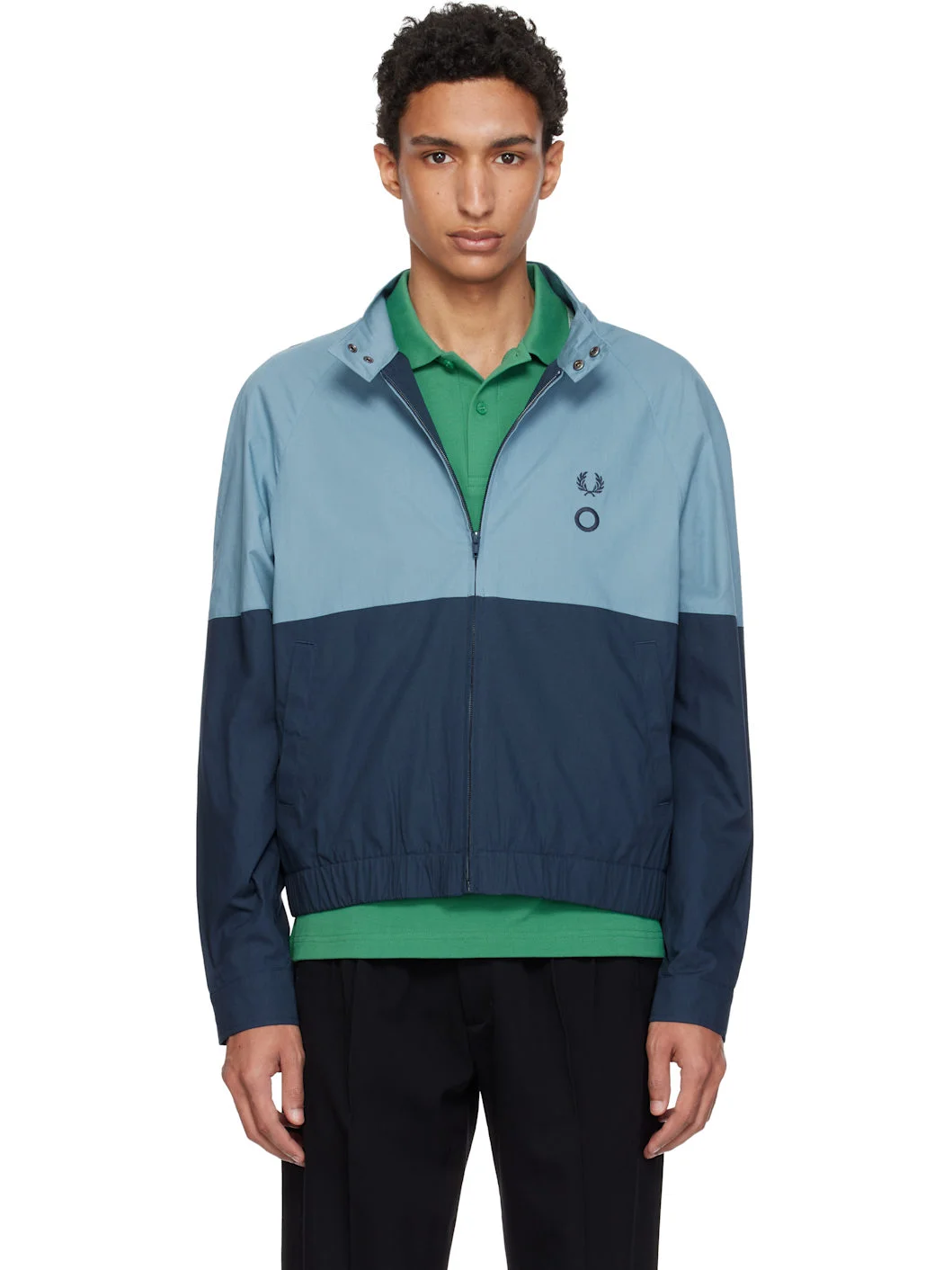 Blue Fred Perry Edition Raglan Shirt Jacket - 1