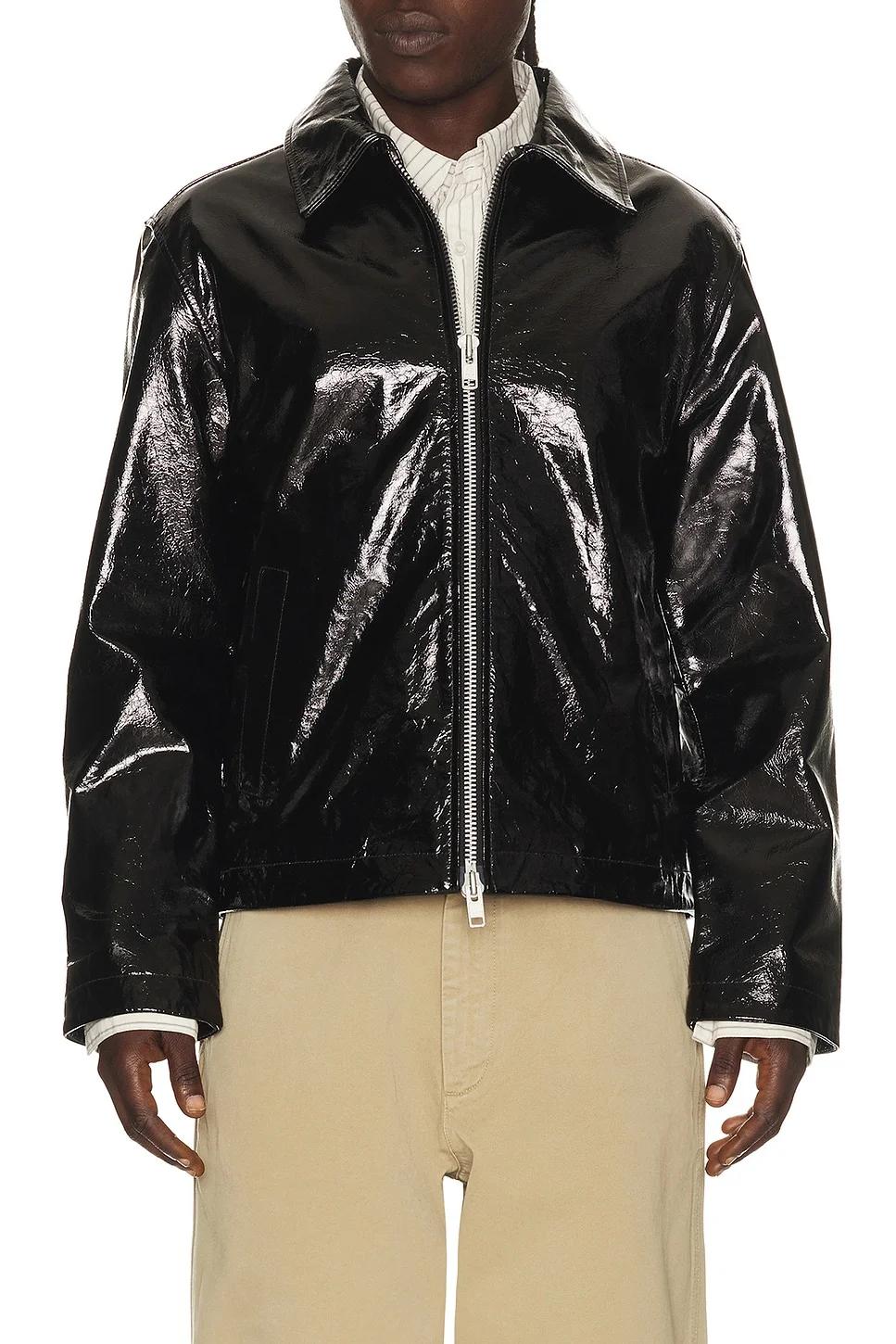 Short Leather Jacket - 1