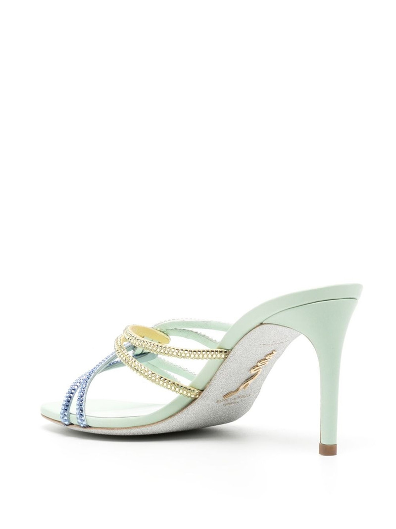 crystal-embellished 90mm leather sandals 3