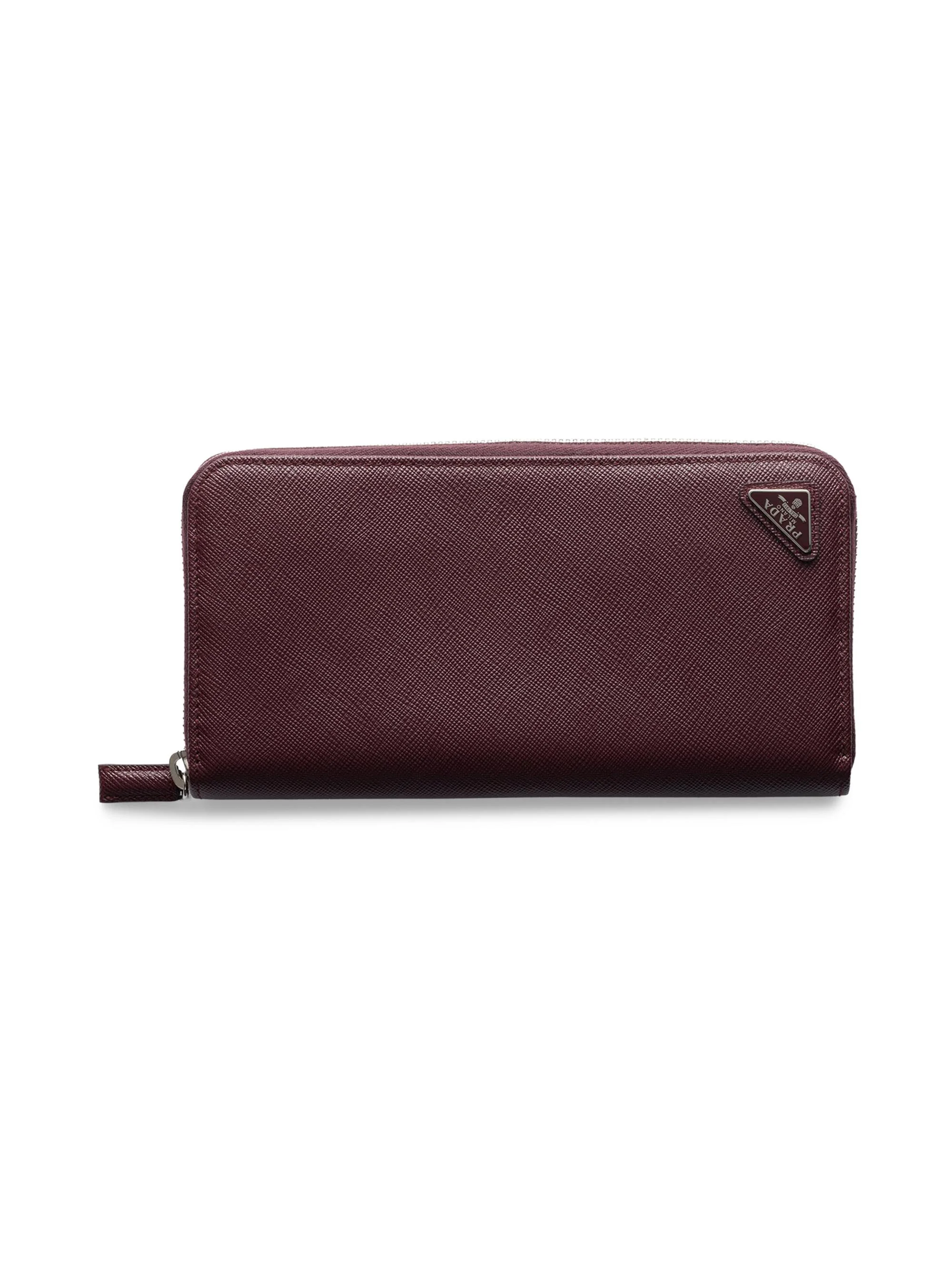 Men's Saffiano Wallet - Dark Red - 1