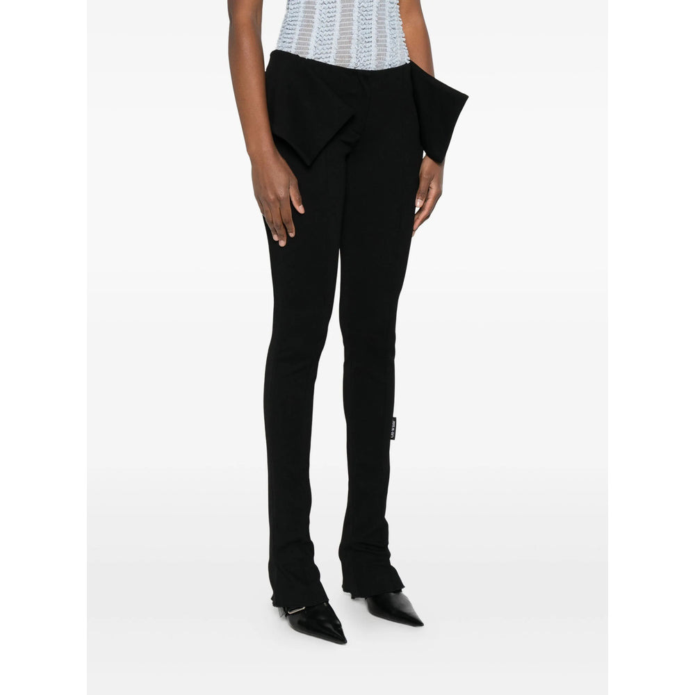 Off-White Black Trousers - Flared Trousers Women - 5