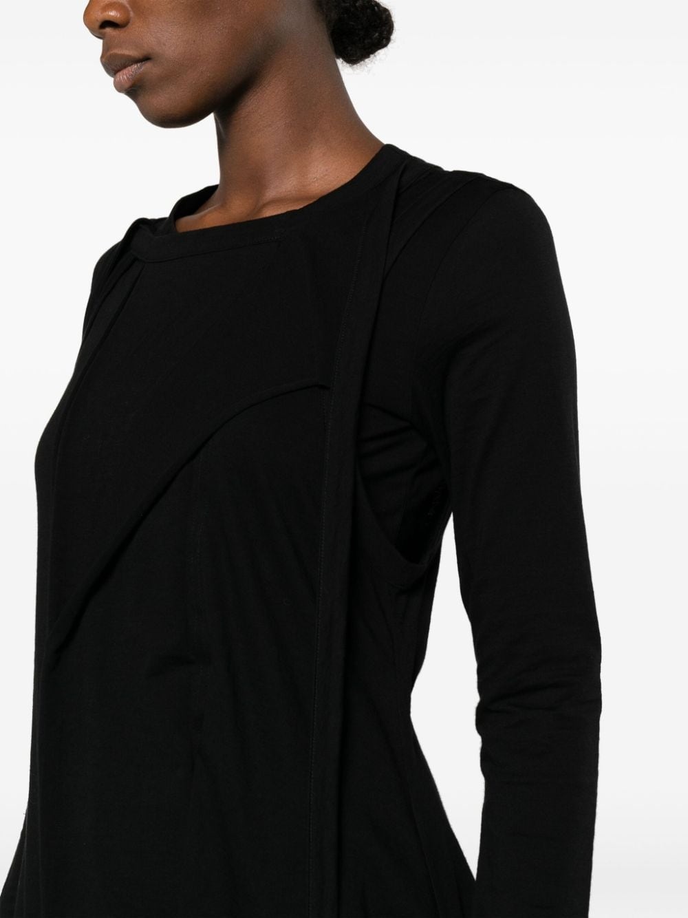 strap-detail round-neck sweatshirt - 5