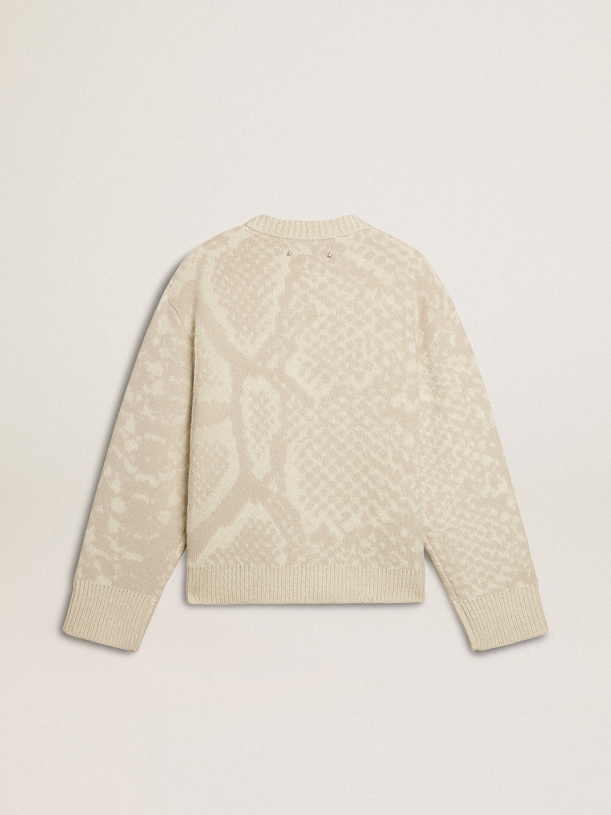 Women’s beige CNY sweater with patterns - 2