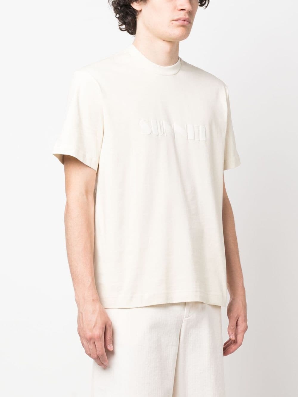 logo-print cotton T-shirt - 3