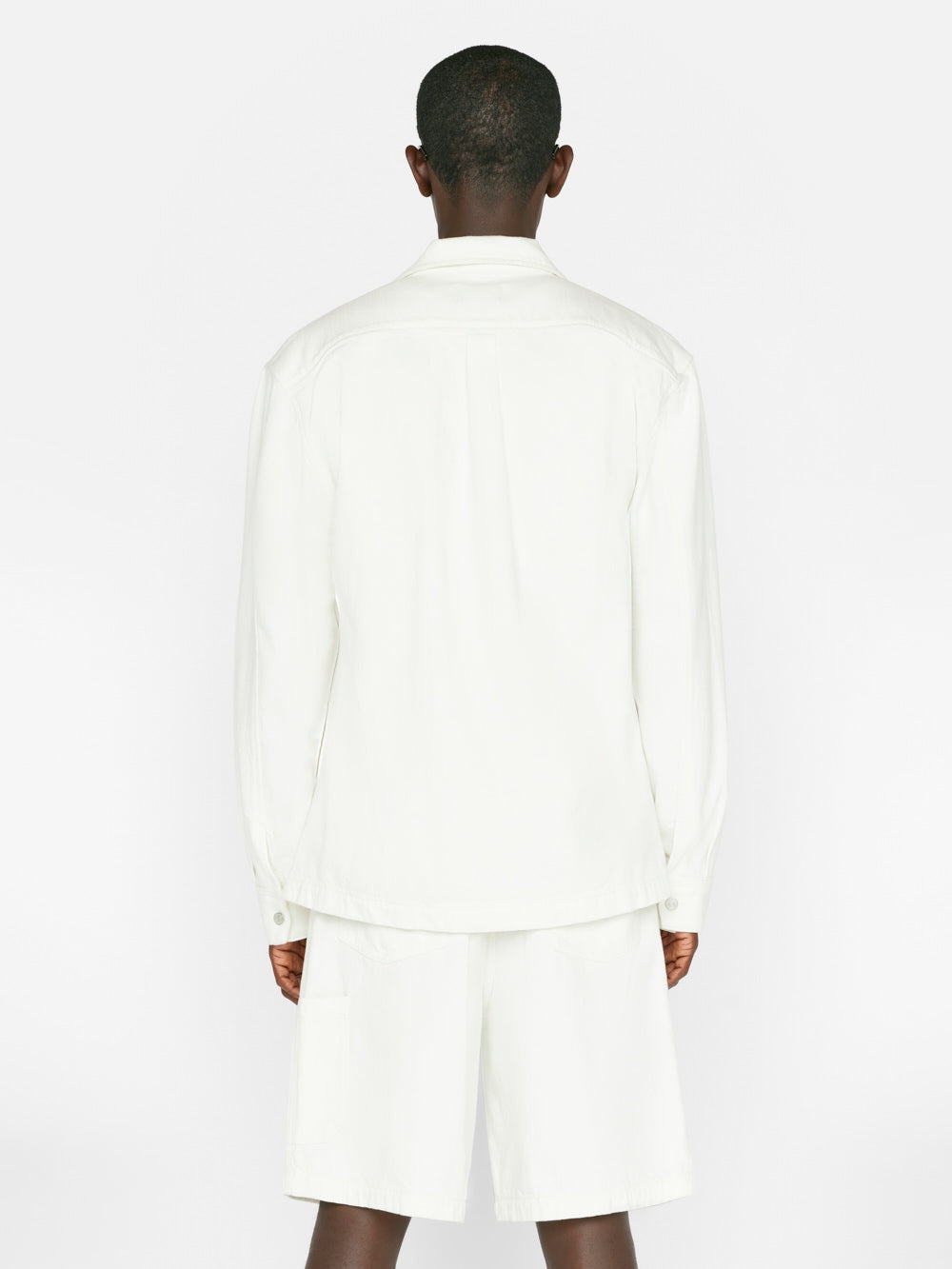 Relaxed Double Pocket Shirt in Off White - 6