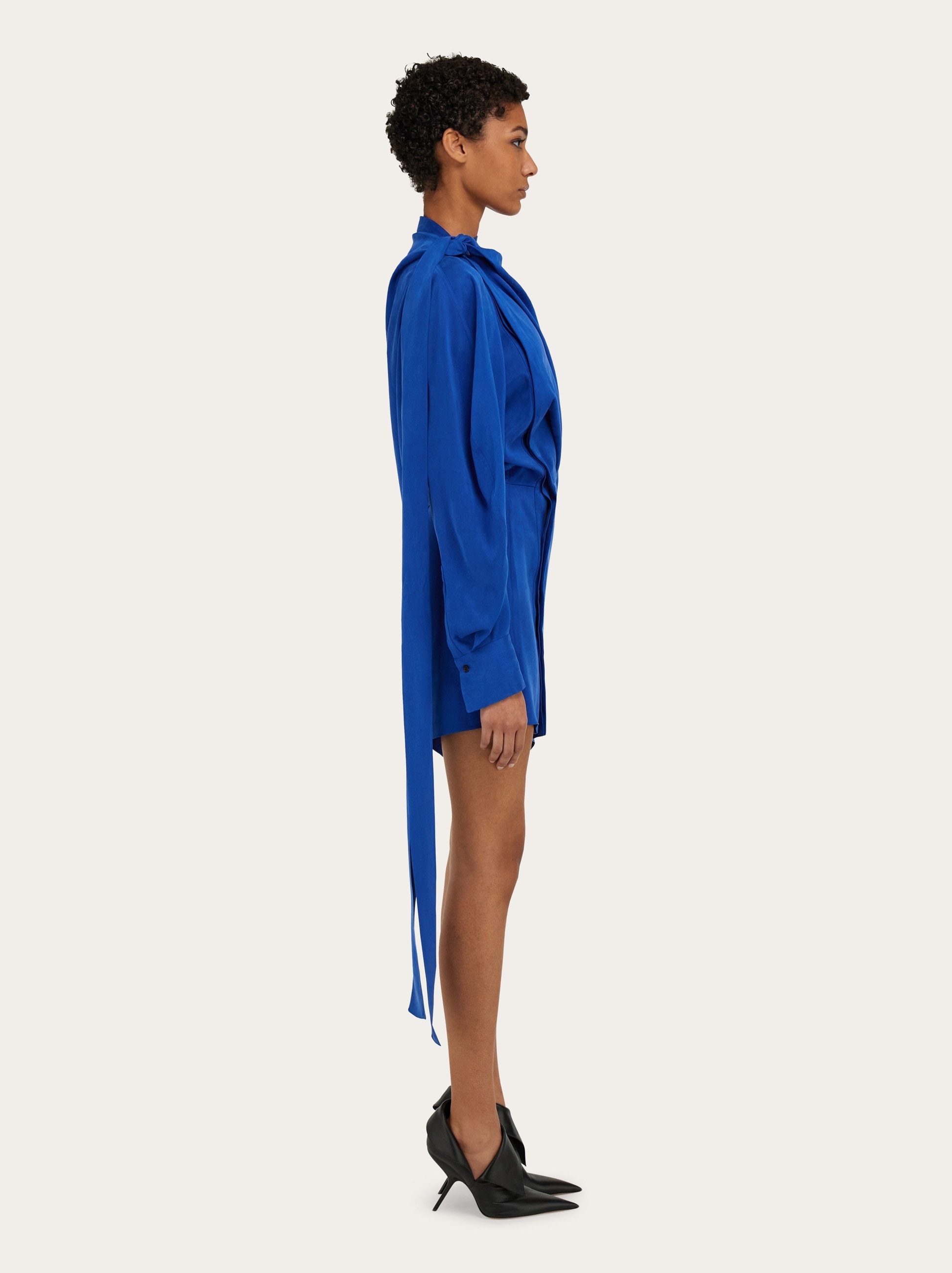 Asymmetric mini dress - 3