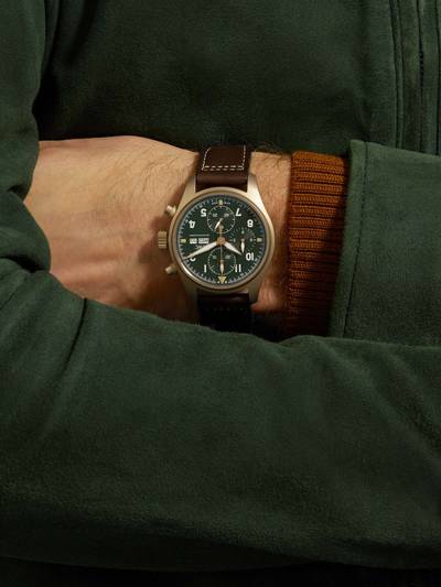 IWC Schaffhausen Pilot's Spitfire Automatic Chronograph 41mm Bronze and Leather Watch, Ref. No. IW387902 outlook