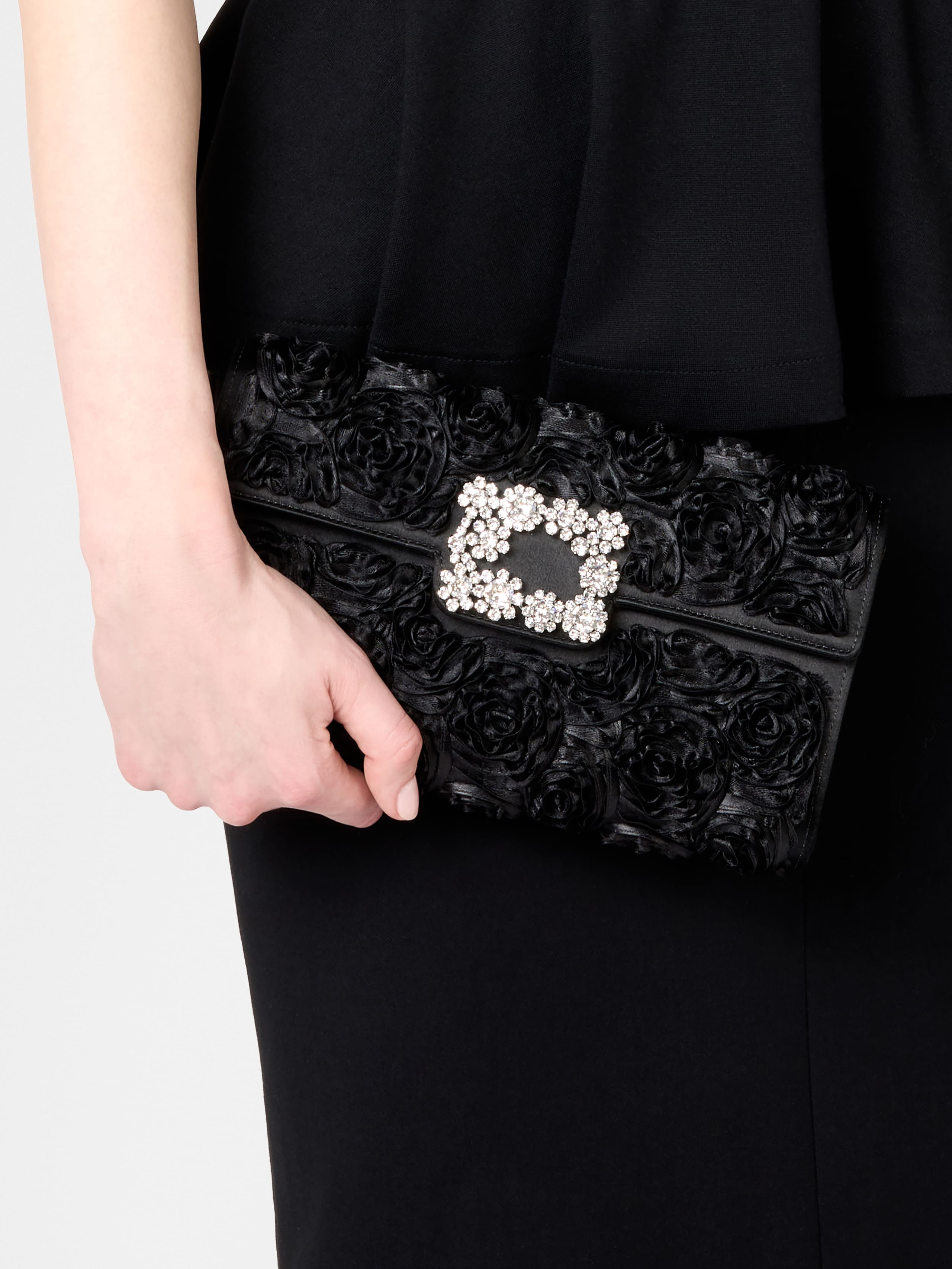 Efflorescence Clutch in satin - 8