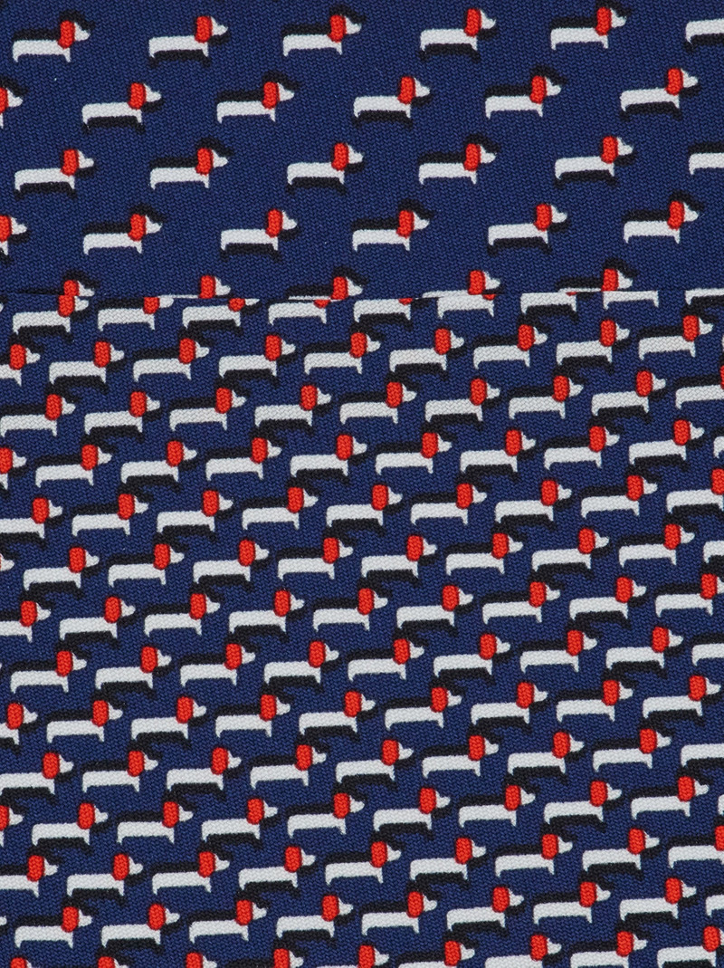 FERRAGAMO Dachshund print silk tie outlook