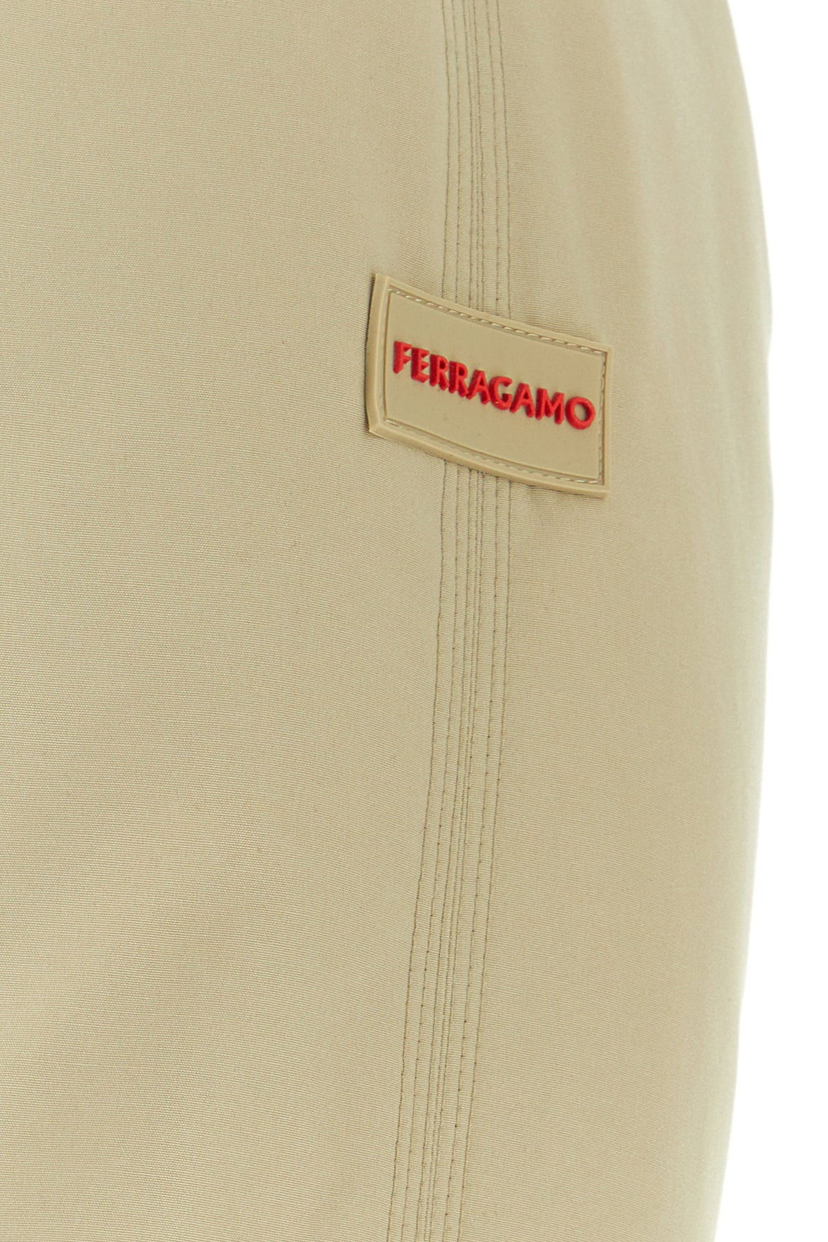Beige polyester blend padded jacket - 3