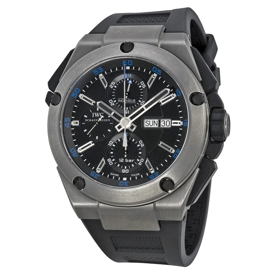 Pre-owned IWC Ingenieur Chronograph Black Dial Men's Watch IW376501 - 1
