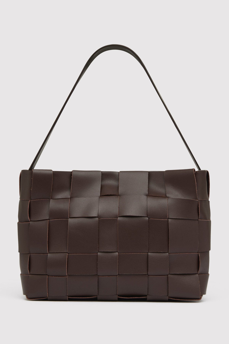 Woven Mini Tote - Chocolate 7