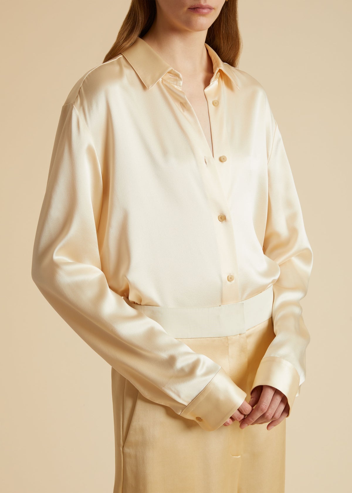 Argo silk-charmeuse shirt - 7