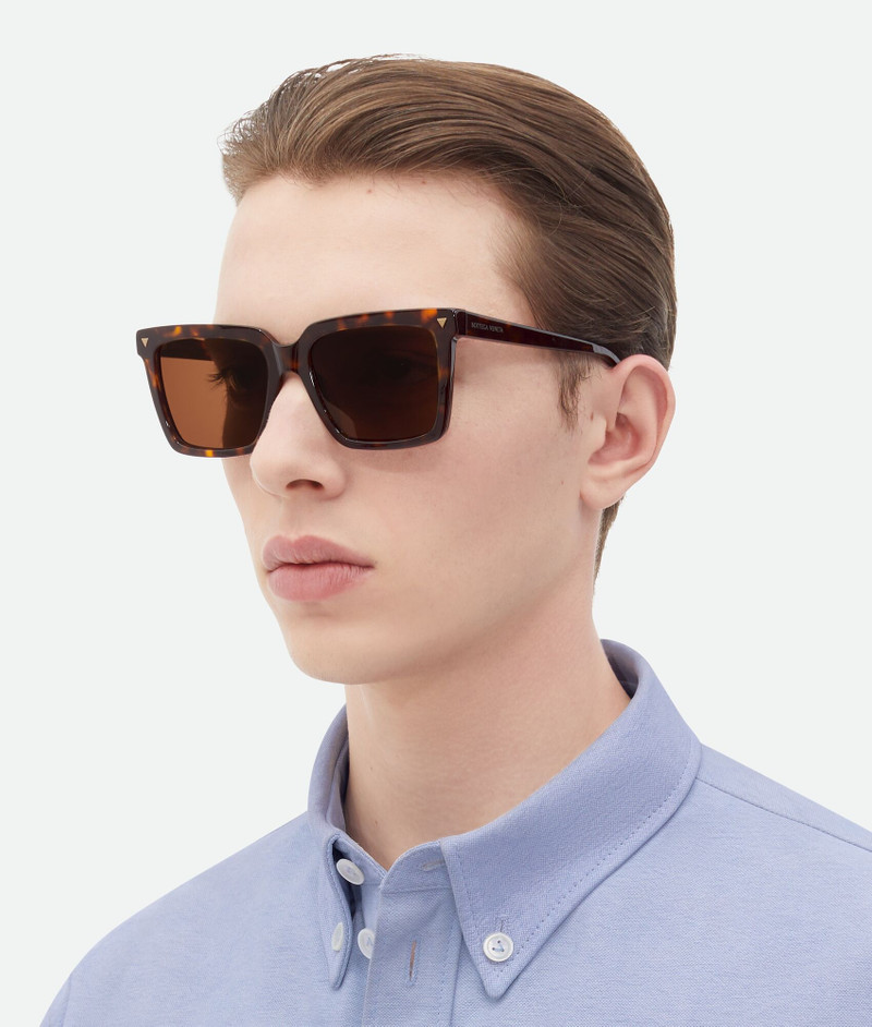 Bottega Veneta Soft Recycled Acetate Square Sunglasses outlook