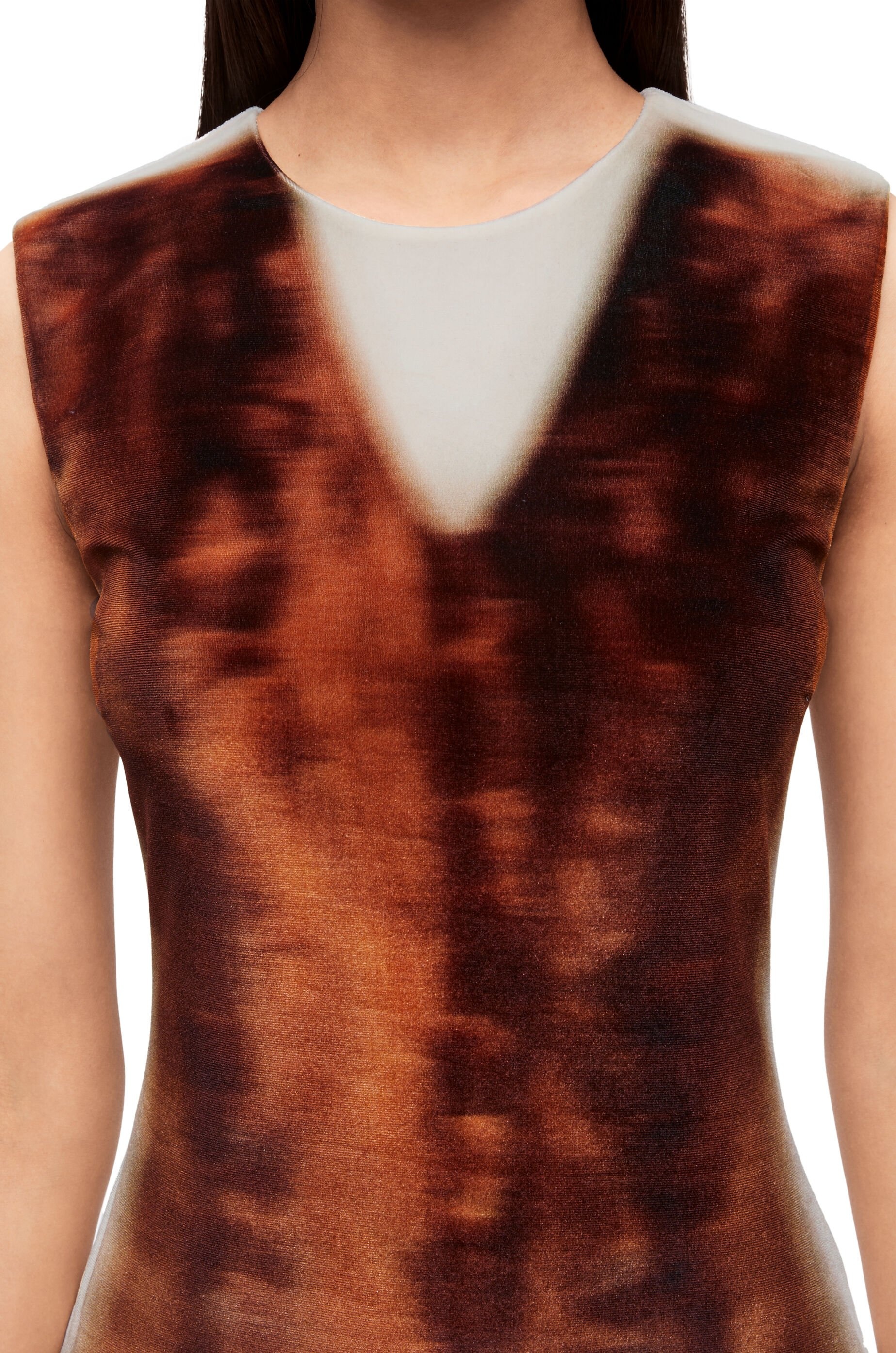 Tube dress in velvet - 4