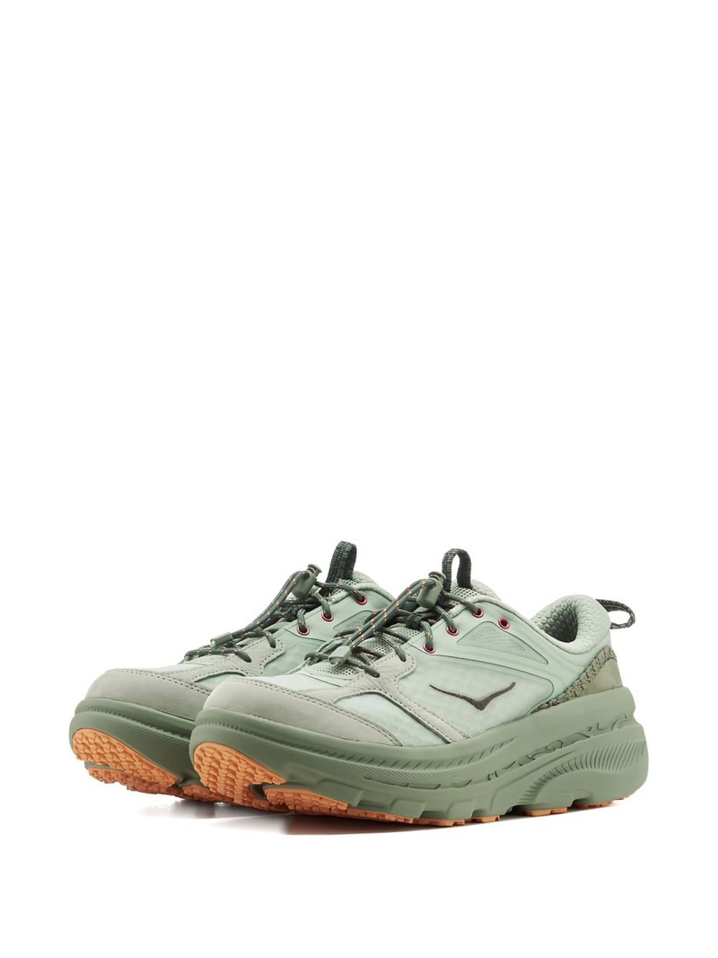 HOKA One Bondi B3LS "Flaxseed/Varsity Yellow" sneakers outlook