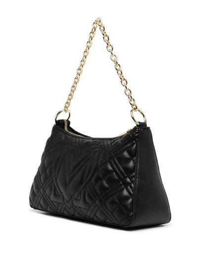 Moschino quilted leather shoulder bag outlook