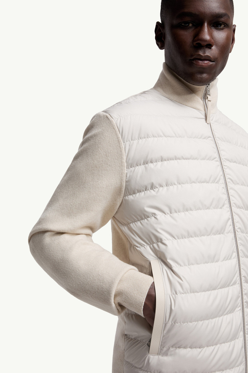 Padded Wool & Cashmere Zip-Up Cardigan 6