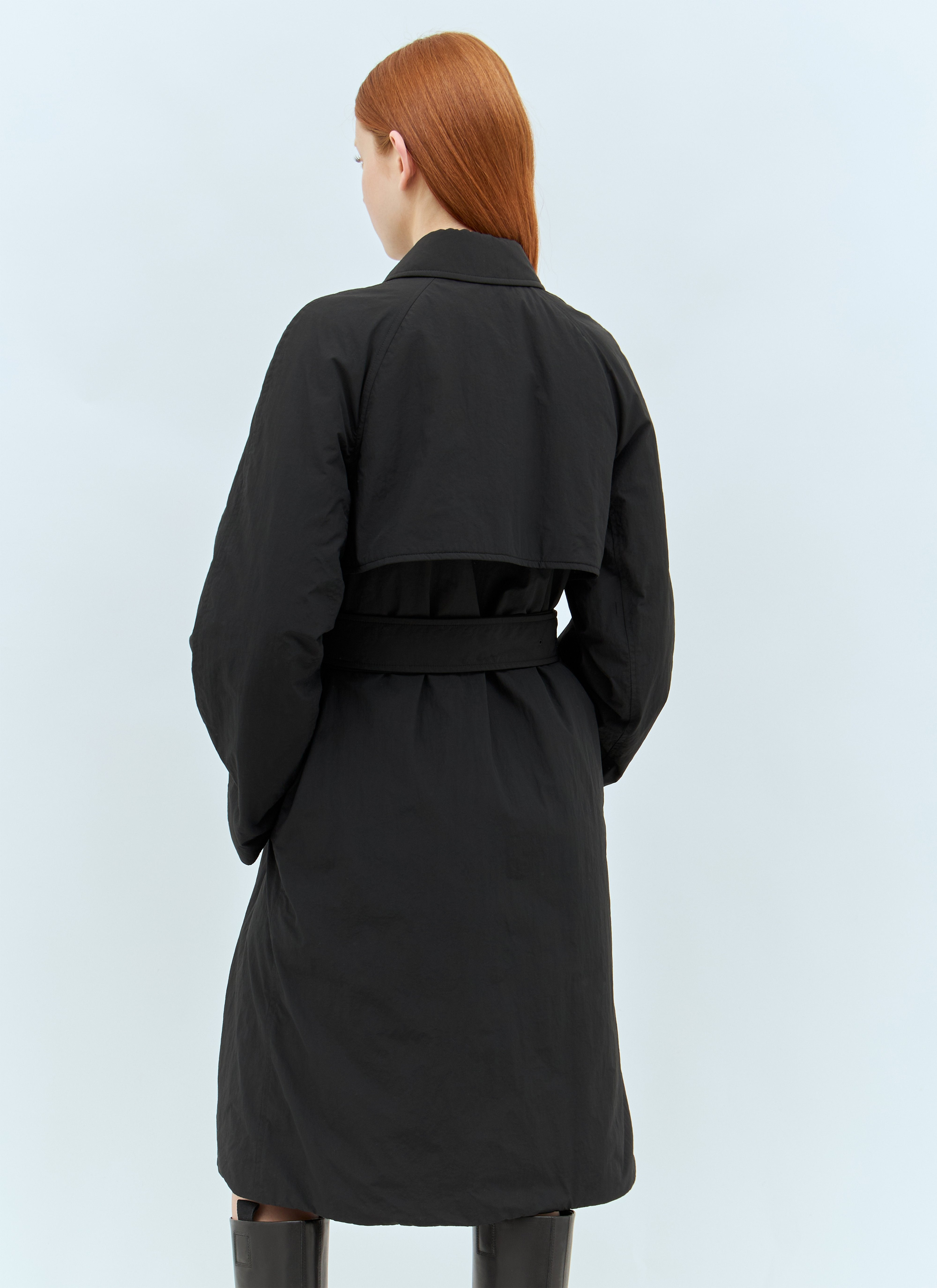 Burberry Women Long Nylon Cotton Padded Car Coat - 6