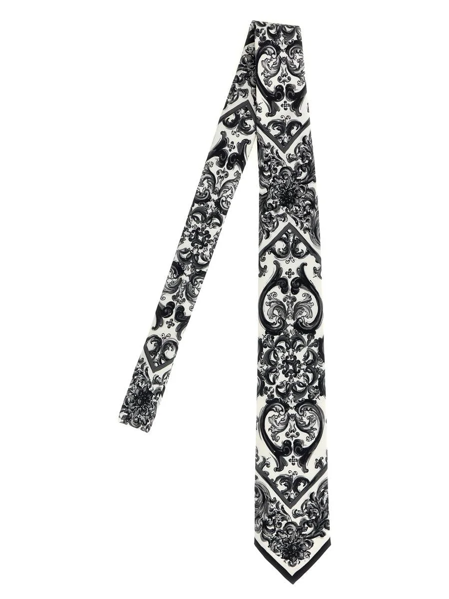Dolce & Gabbana 'Maiolica' Print Tie - 1