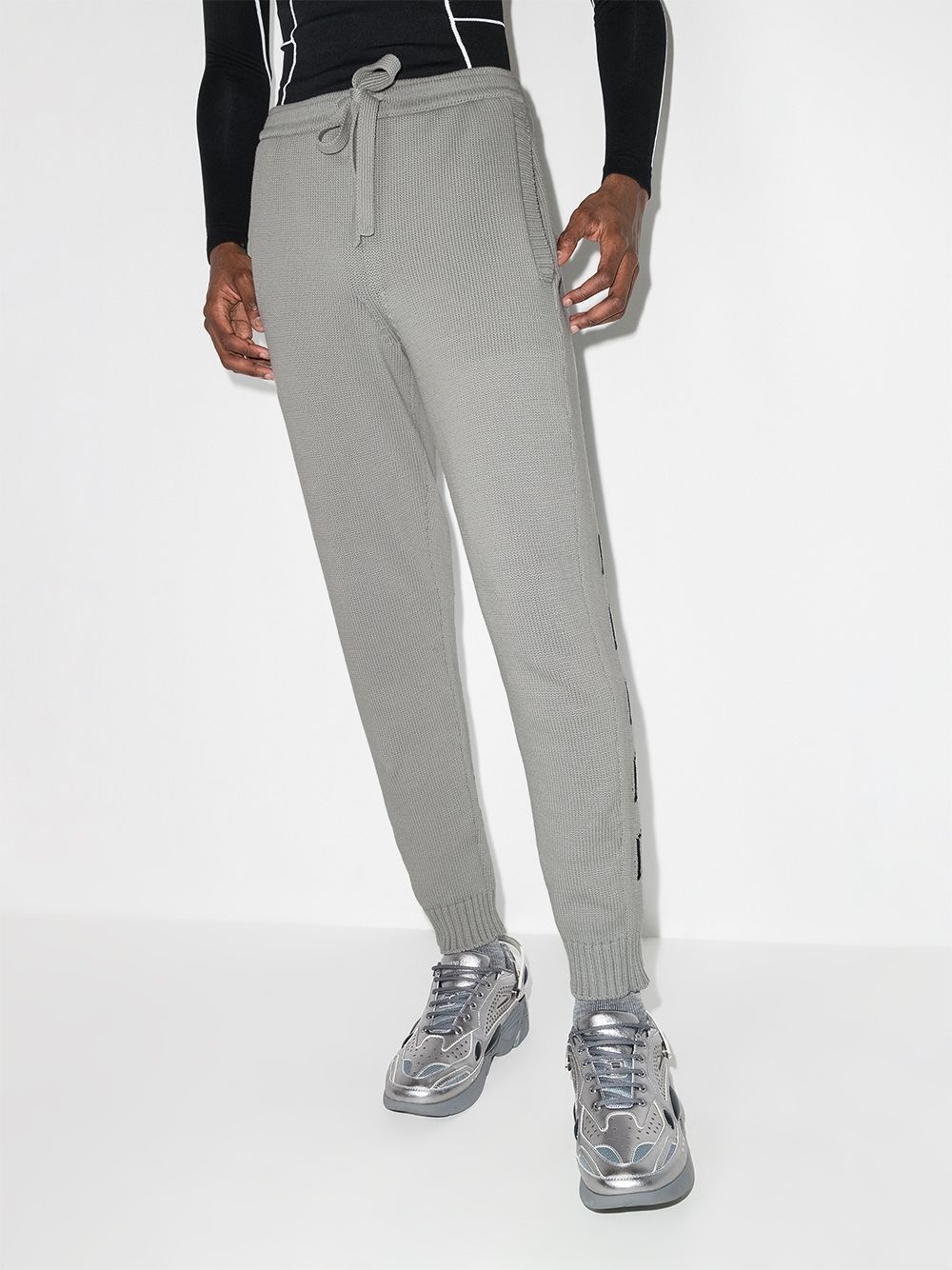 Diag Outline knitted track pants - 2