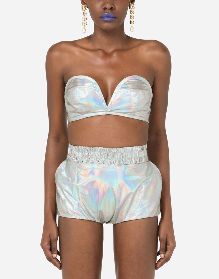 Holographic technical nylon top - 1