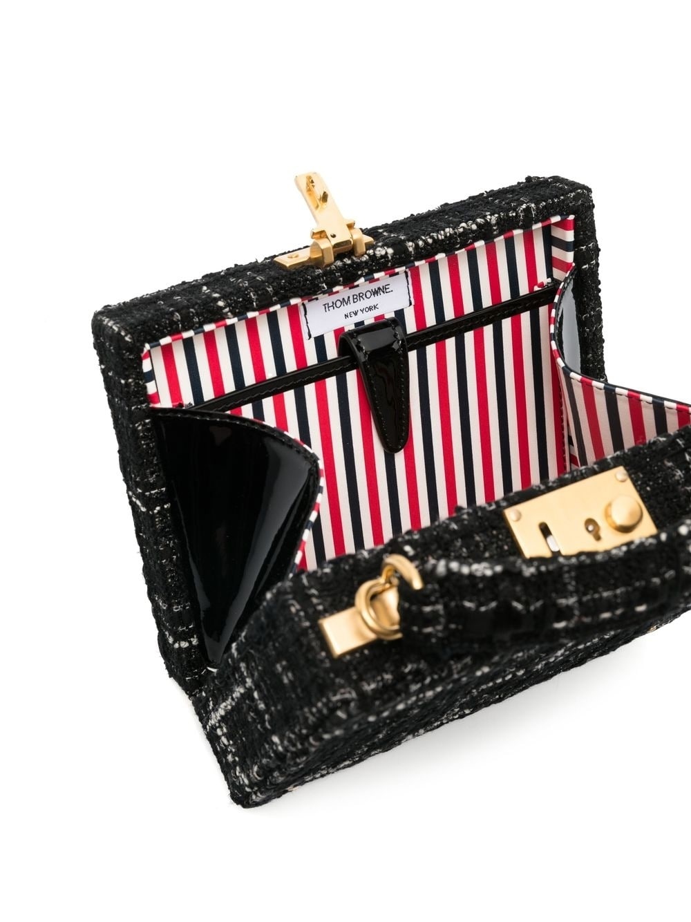 mini tweed tote bag - 5