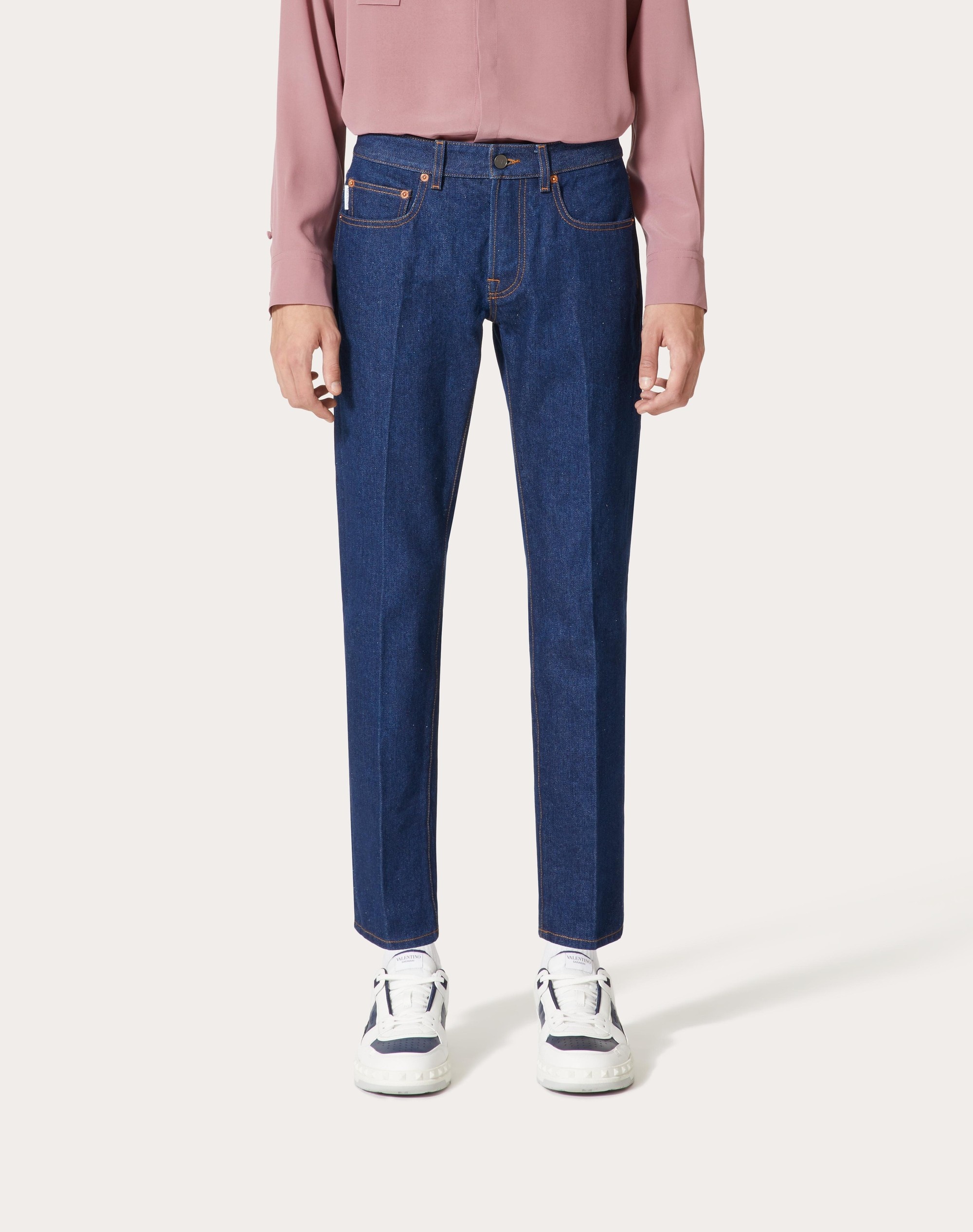 DENIM PANTS WITH MAISON VALENTINO TAILORING LABEL - 3