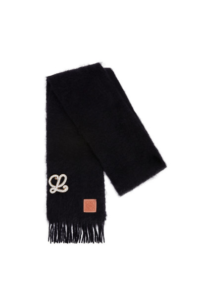 Loewe Brooch scarf in mohair and wool outlook