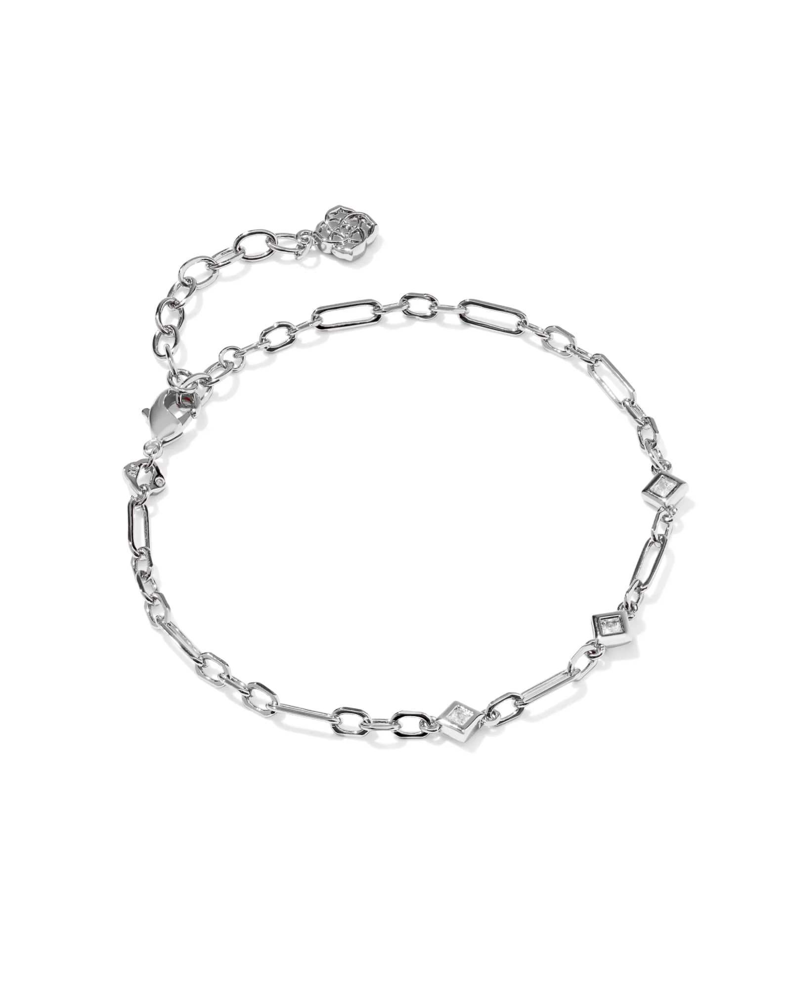 Gracie Silver Delicate Chain Bracelet - 1