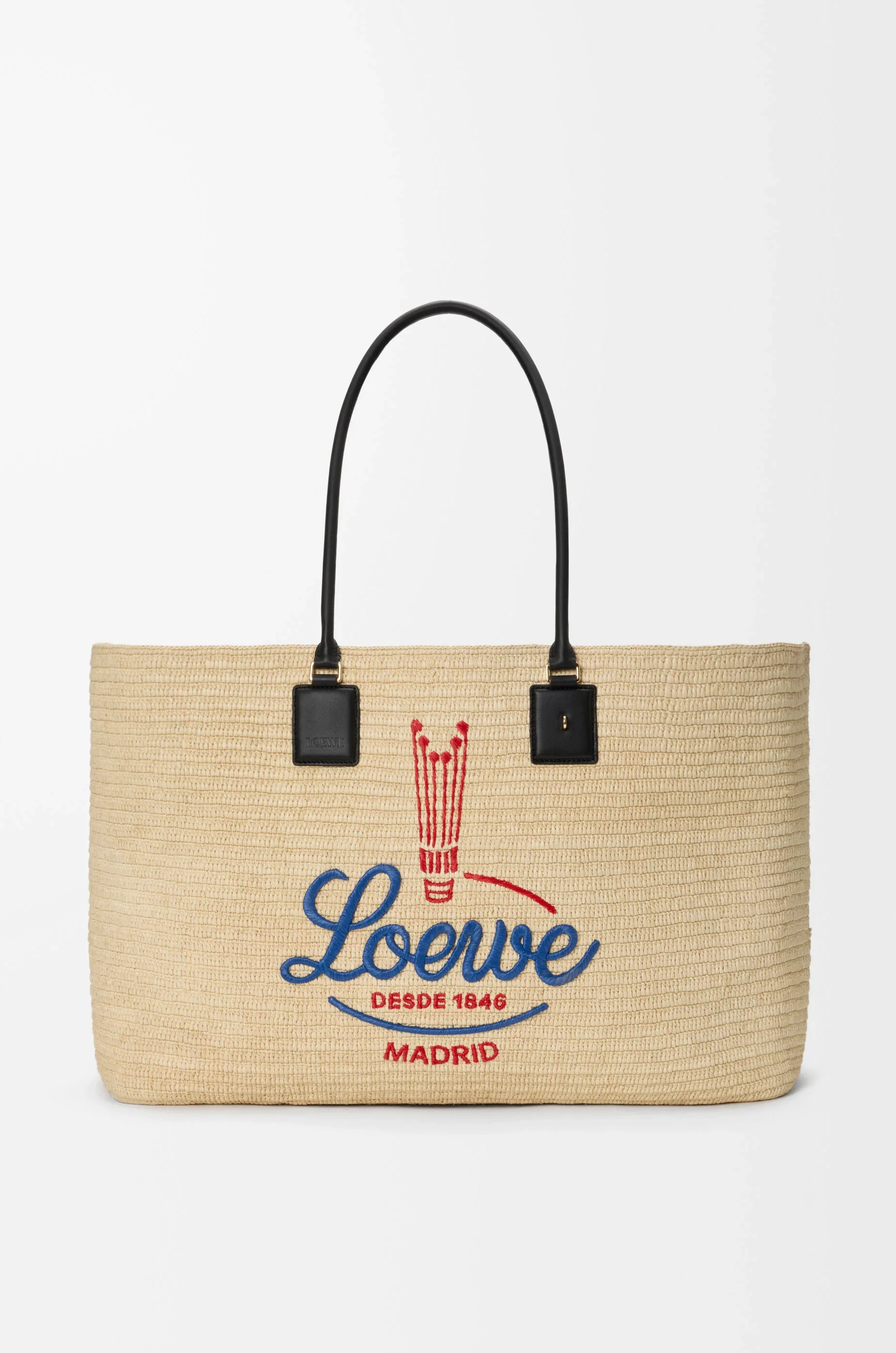 XL Verano tote in raffia - 1