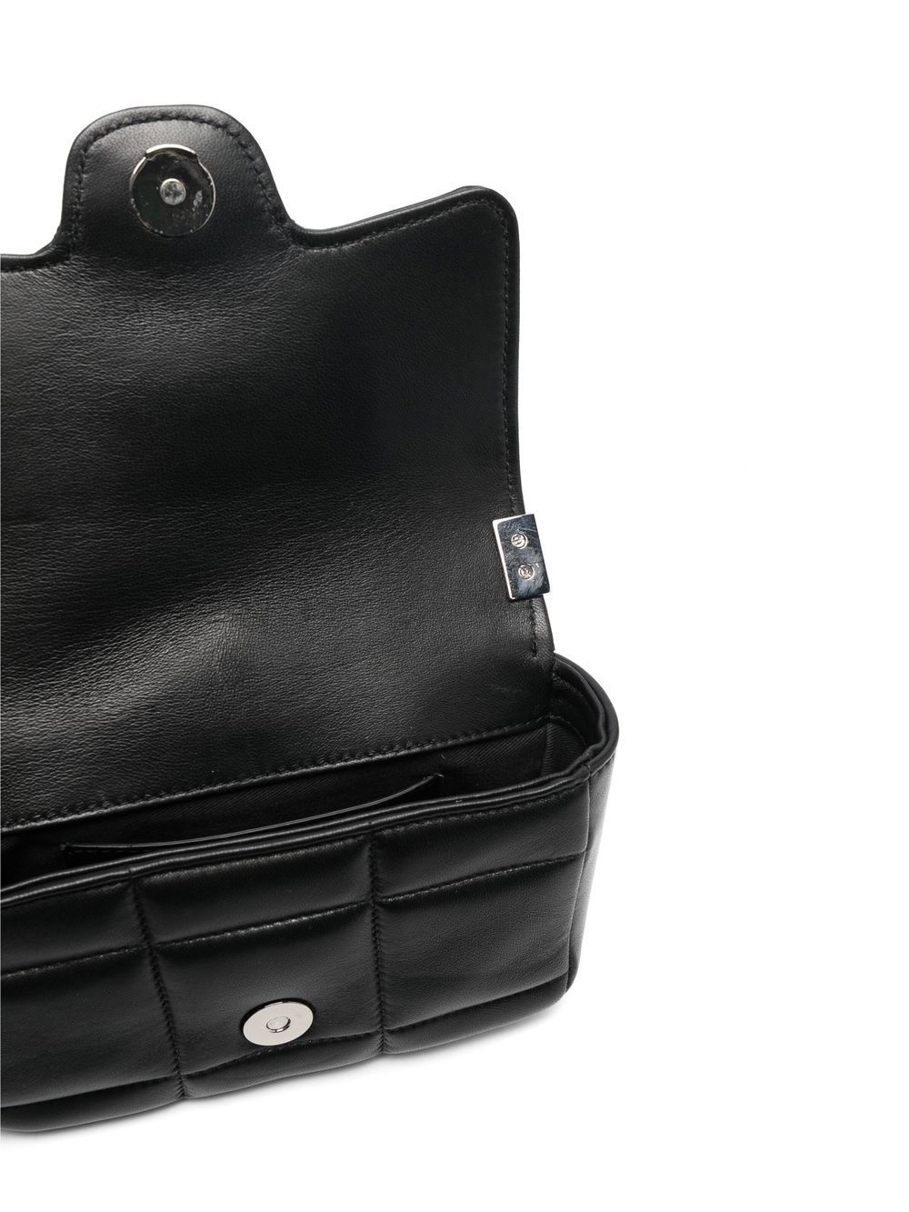 logo-plaque quilted crossbody bag - 5