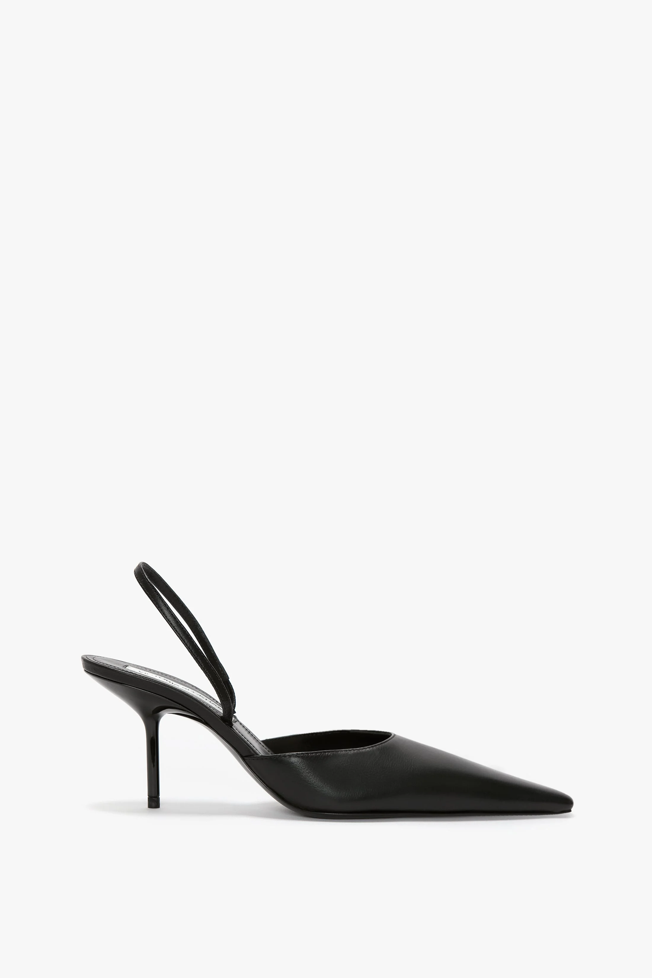 Sloan Halter Back 75 In Black Leather - 1