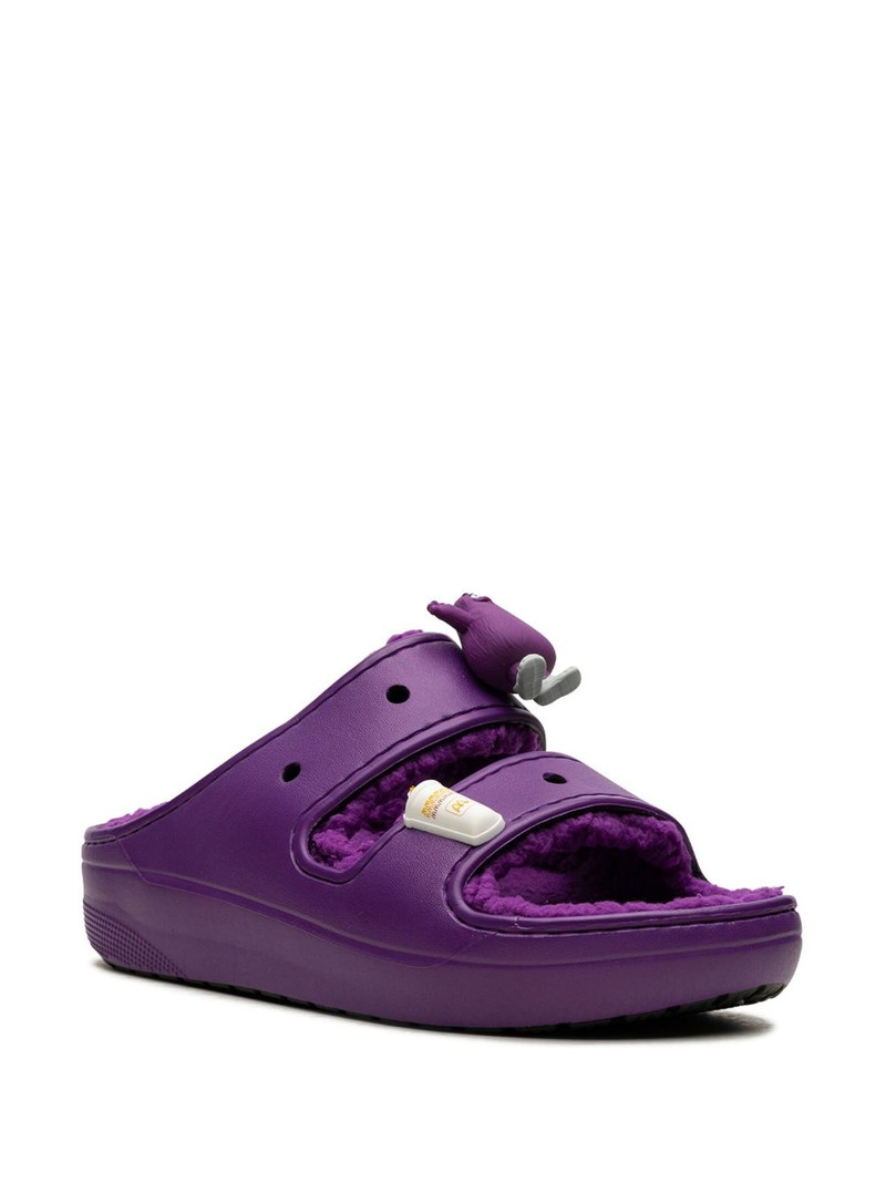 crocs x McDonalds Grimace Cozzzy sandals outlook