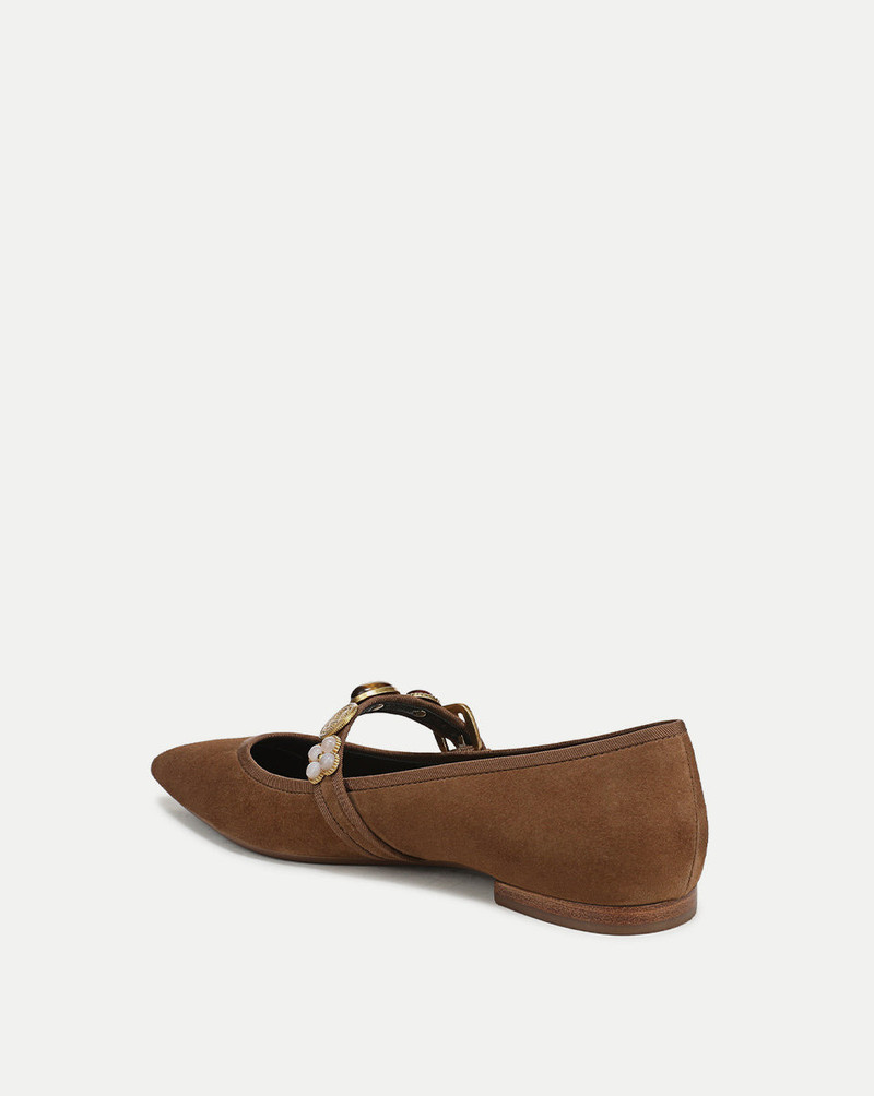 VERONICA BEARD SELENE EMBELLISHED FLAT outlook