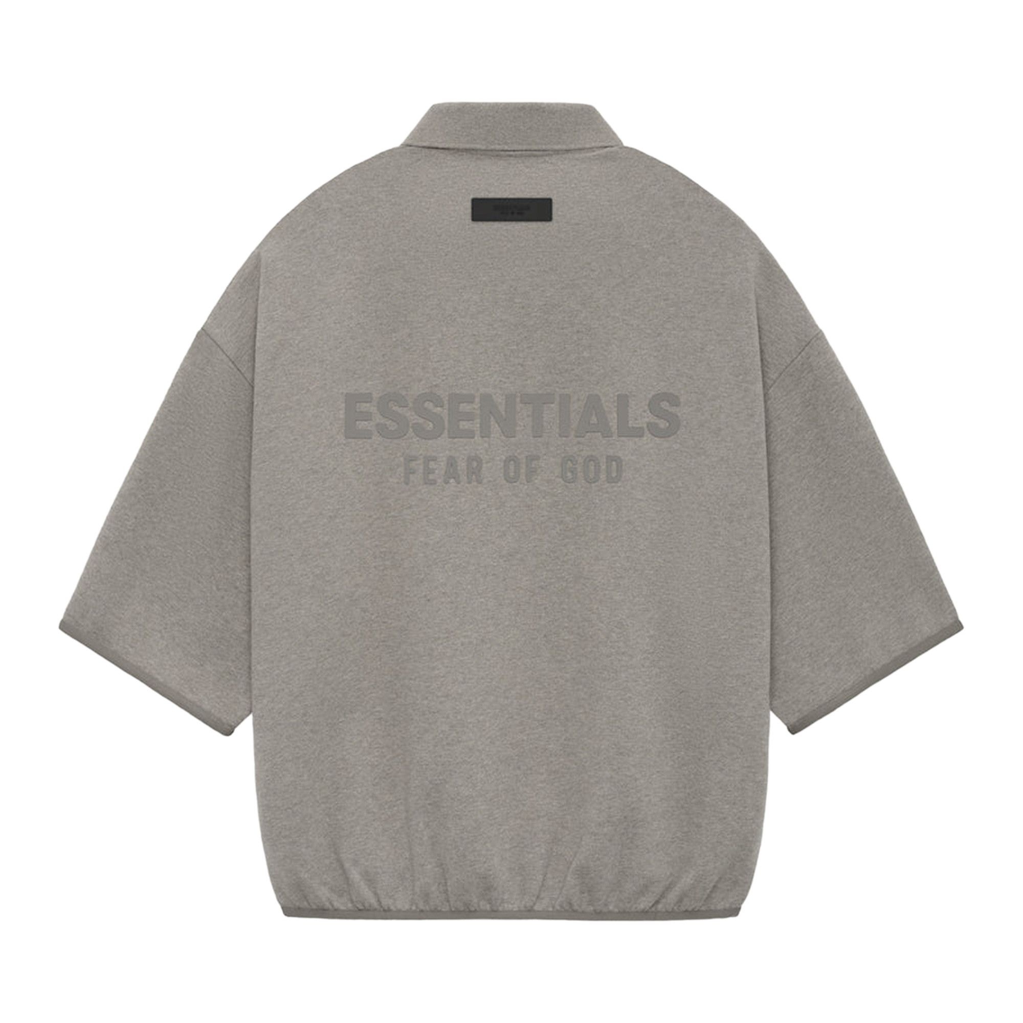 トップス FEAR OF GOD ESSENTIALS 3/4 SLEEVE POLO Buy Fear of God Essentials 3/4 Sleeve Polo 'Black
