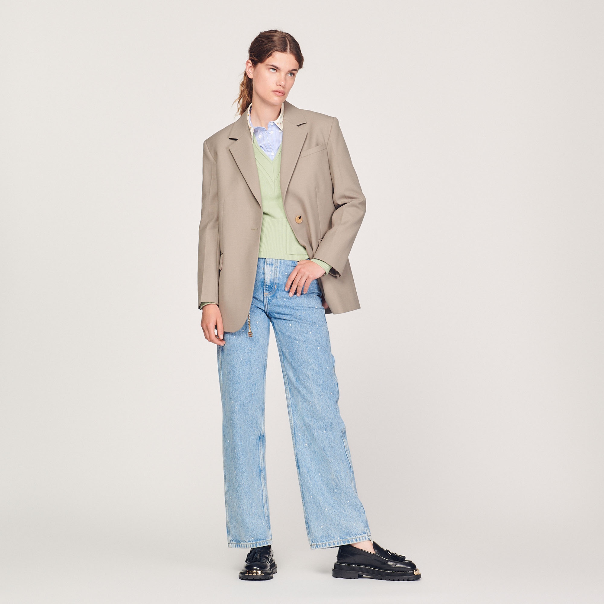 Tailored jacket with pockets - 5