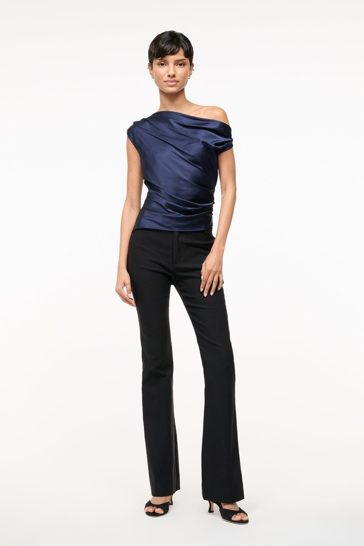 STAUD PHARE SILK TOP NAVY - 4