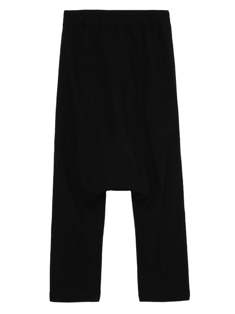 drawstring drop-crotch trousers 6