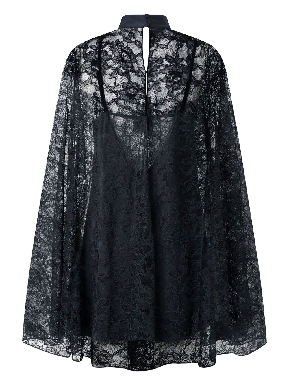 high-neck lace dress - 2