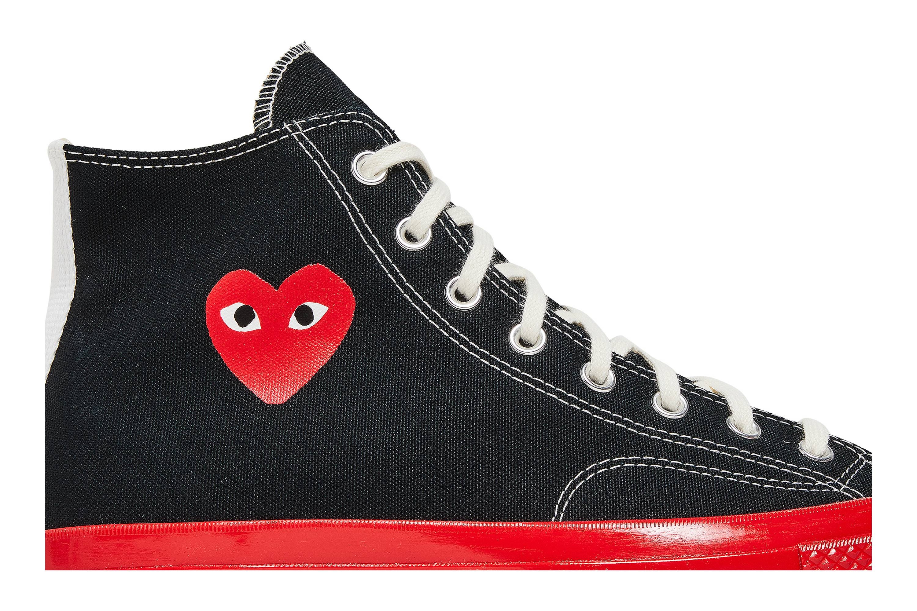 Comme des Garçons Play x Chuck 70 High 'Black Red' - 2