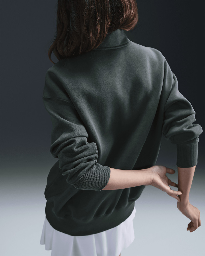 Nike Sportswear Phoenix Fleece Women's Oversized 1/4-Zip Logo Top 3