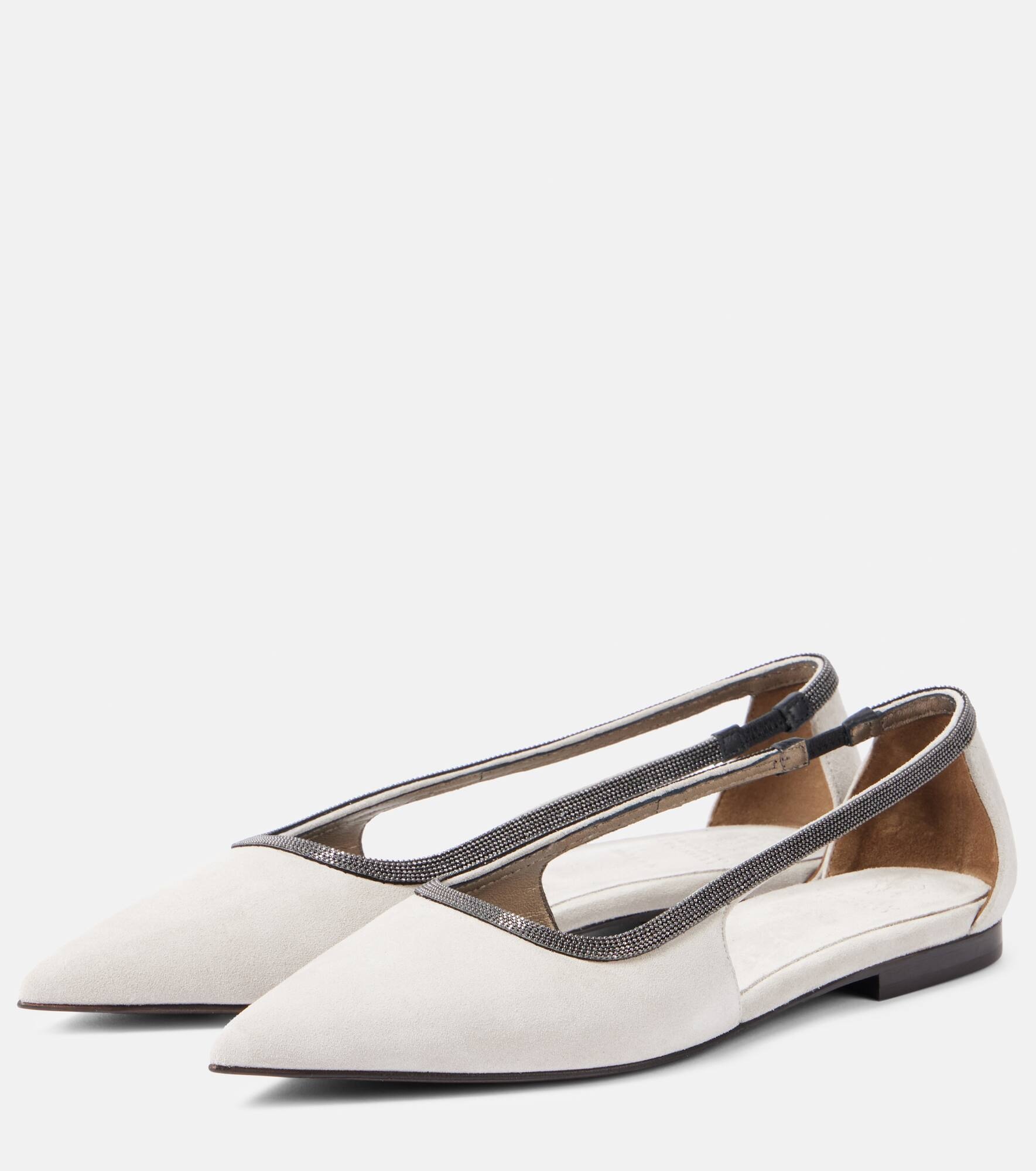 Suede ballet flats - 5