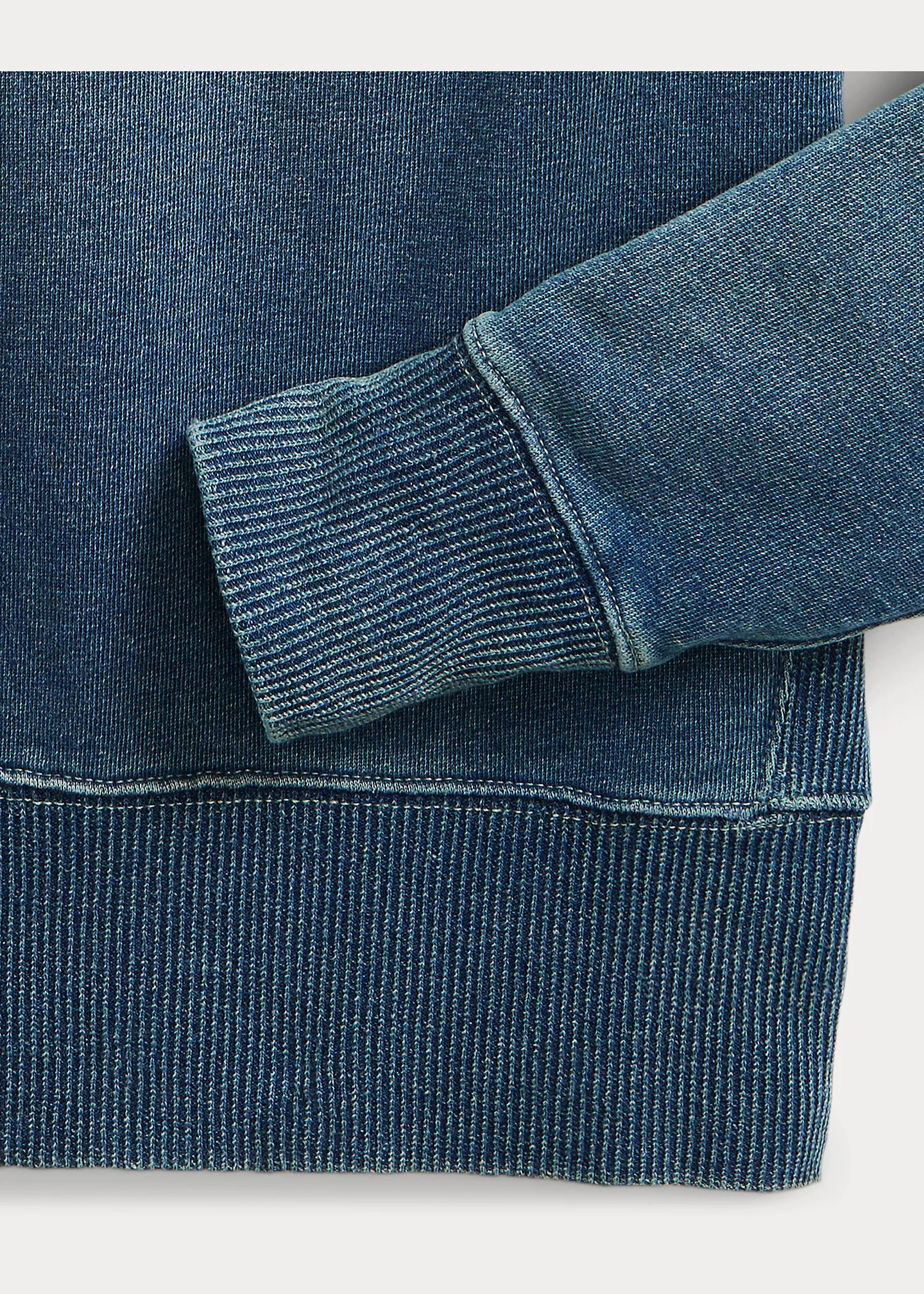 Indigo French Terry Sweatshirt - 3