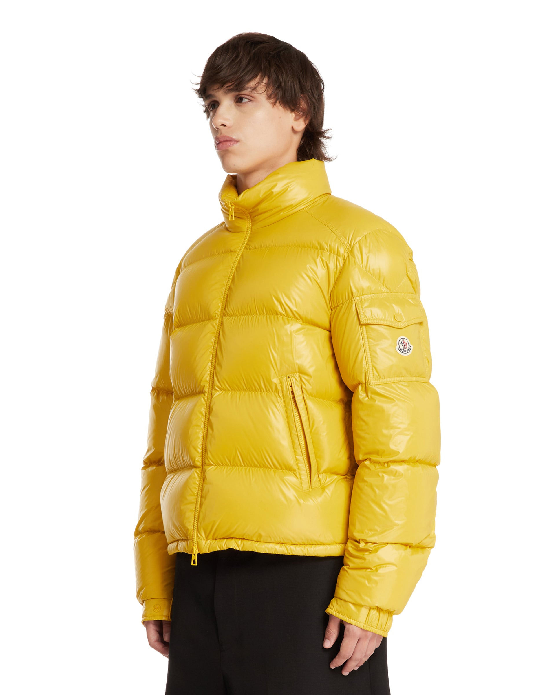 Yellow Levitha Short Down Jacket with Hood - 4