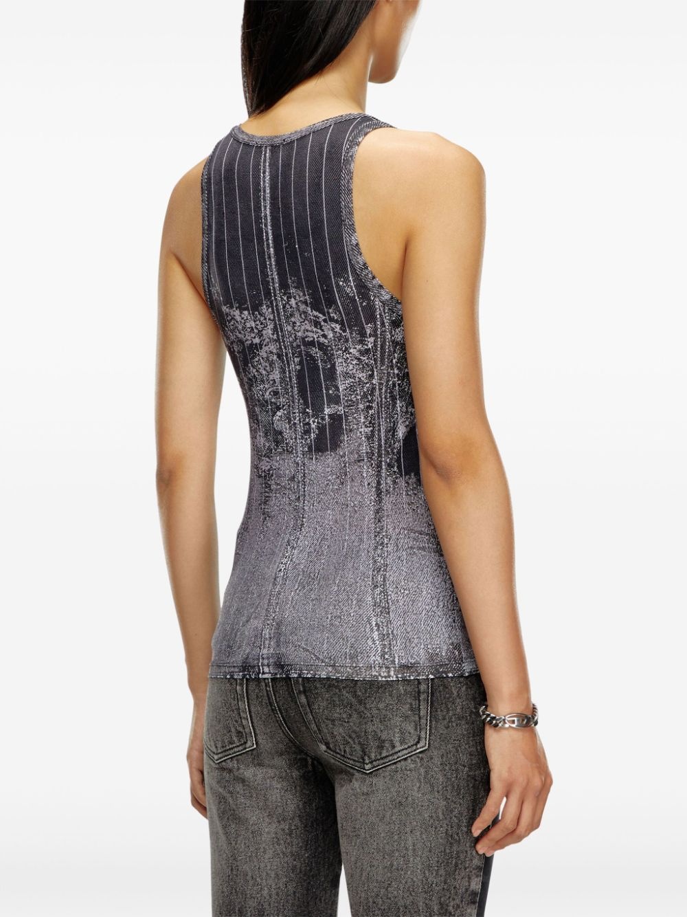 T-Stripe logo-embroidered tank top - 4