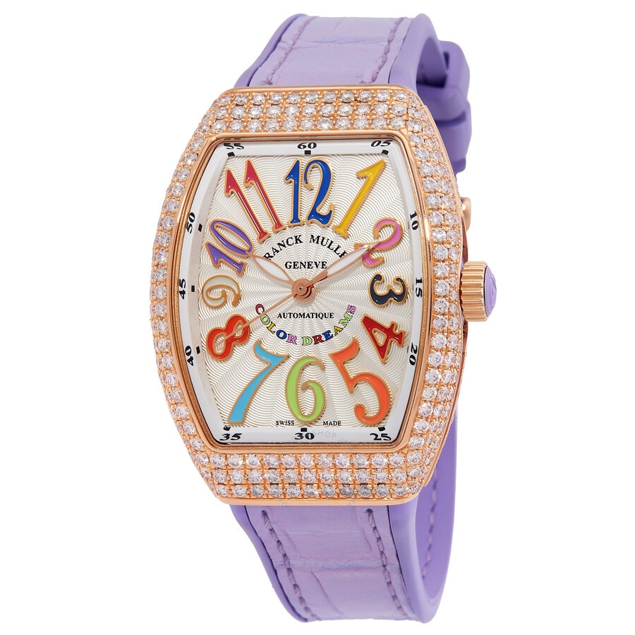 Franck Muller Vanguard Automatic Diamond Silver Dial Ladies Watch V 32 SC AT FO D COL DR 5N VL 5N - 1